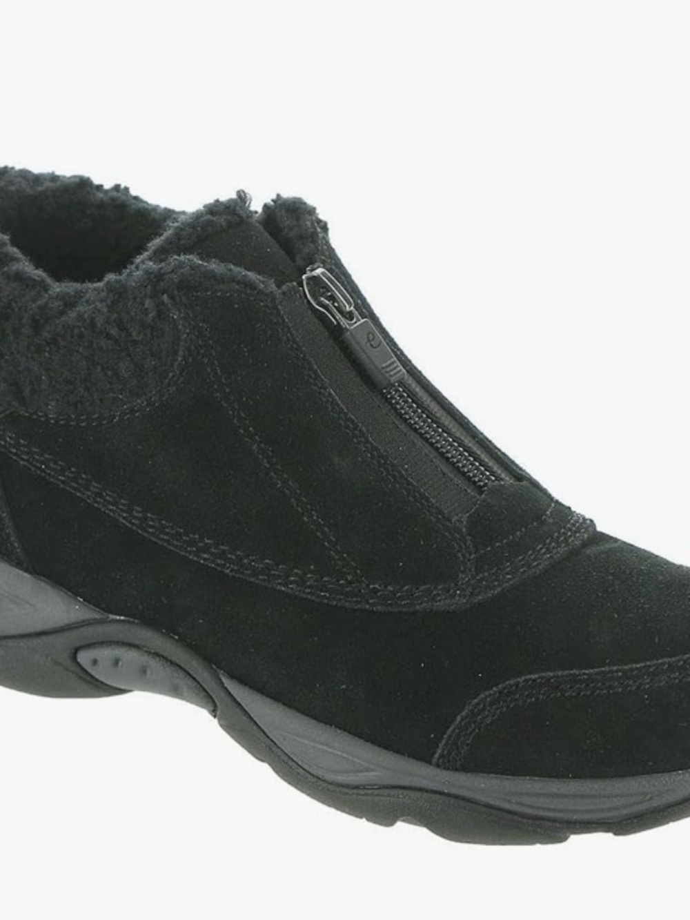 Easy Spirit Exclaim Suede Ankle Bootie - Black/Black